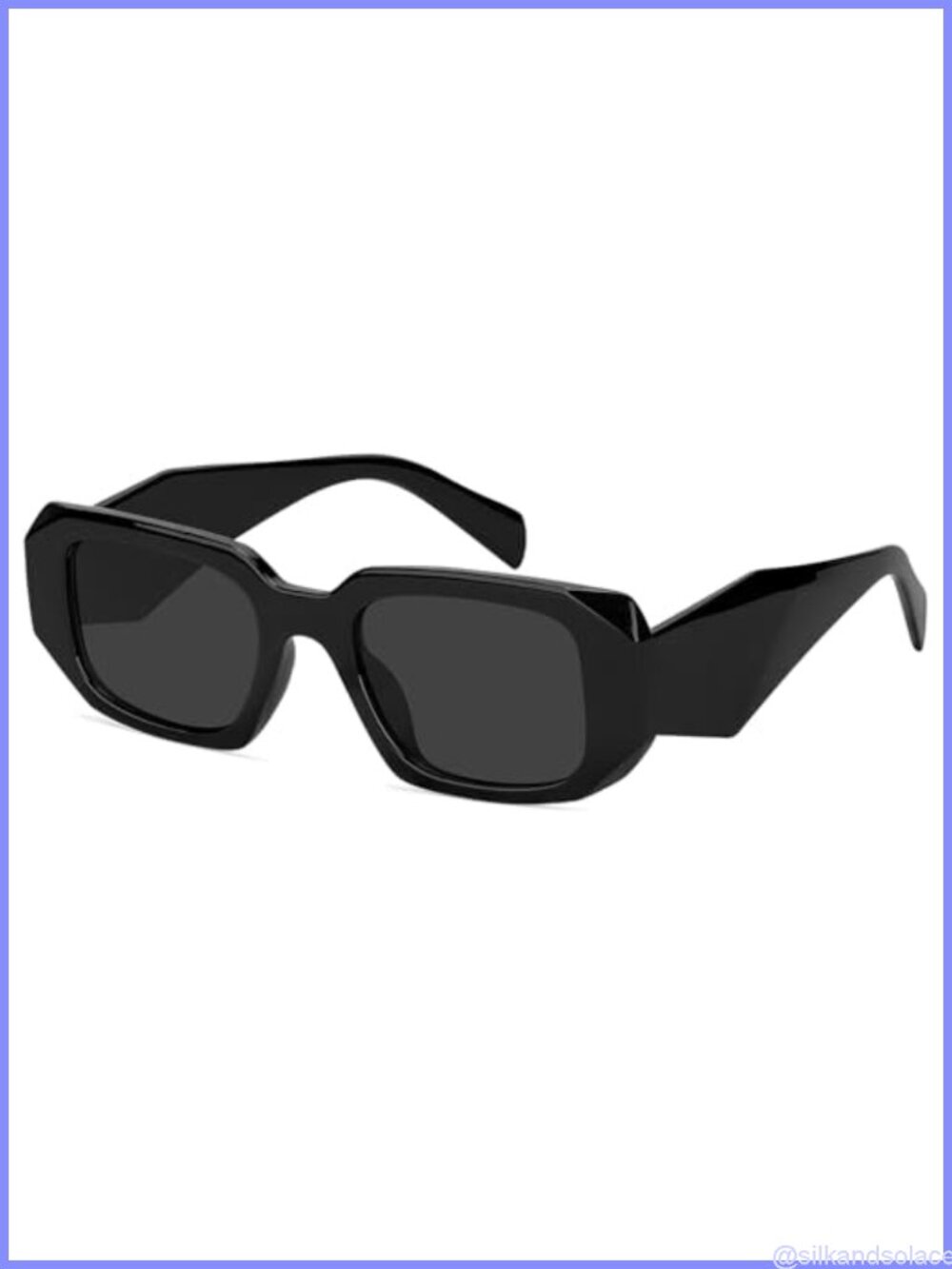 Trendy Rectangle Sunglasses for Women Men Square Retro Vintage UV400